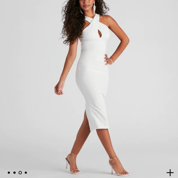 White cross top dress - Picture 3 of 7